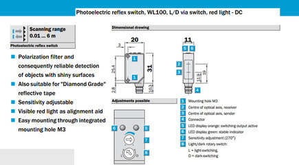 德国西克SICK WL100-P1439光电开关产品详情与询价指南
