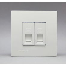 西门子灵致系列二位电脑电话插座（雅白）评测 功能与颜值的平衡之作