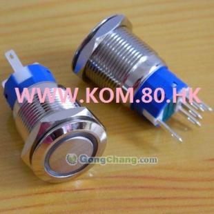 供应K19-A带灯金属按钮开关 高质量解决方案，安装直径19MM